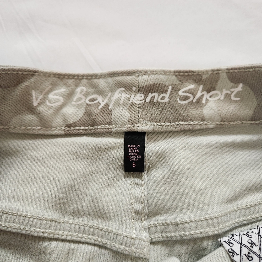 Victoria's Secret VS Boyfriend Shorts Camo Micro Short Frayed Edge Cut Off Sz. 8 - Picture 8 of 13